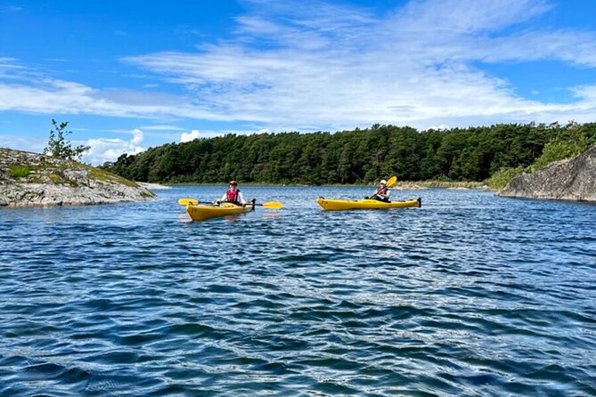 2-Day Kayak Tour in the Stockholm Archipelago - Launch time around 10:30: two hours of quiet paddling in stable sea kayaks