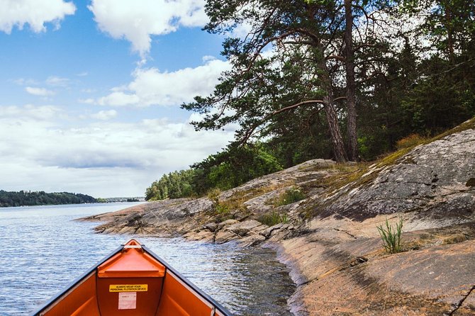 Canoe adventure in Stockholm Archipelago - Fika break: coffee, snacks, and an easy reset