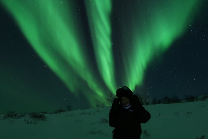 Enjoy the Aurora show on top of the mountain inc tipi dinner - How the camera and tripod upgrade your odds