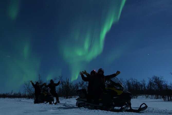 Enjoy the Aurora show on top of the mountain inc tipi dinner - Snowmobile time on the way to Mt Ednavaara
