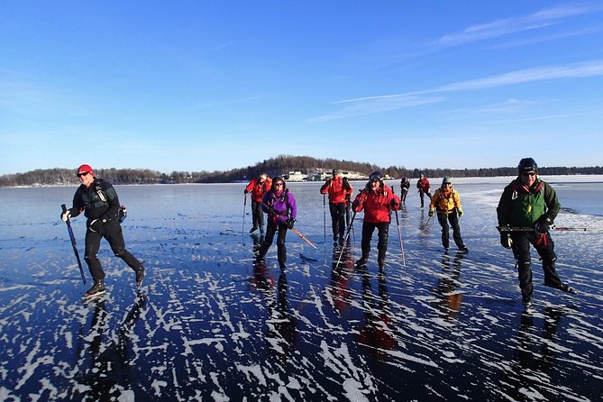 Introduction to Ice Skating on Natural Ice in Stockholm - Skating session one: pond, river, or lake skating in real cold air
