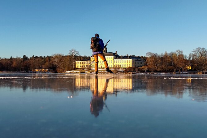 Nordic Ice Skating on a Frozen Lake in Stockholm - Fika on the ice: hot chocolate, sandwiches, and marshmallows