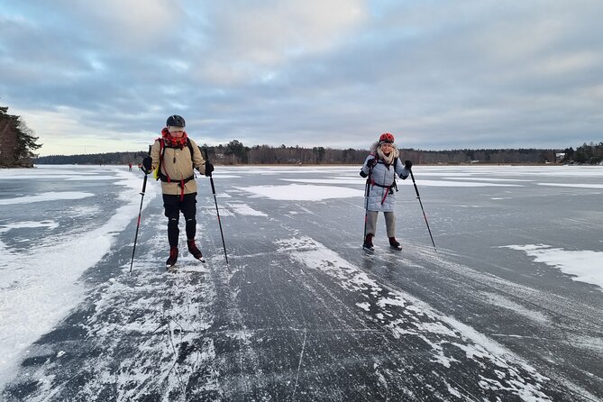 Nordic Ice Skating on a Frozen Lake in Stockholm - The frozen lake loop: long glides plus a halfway picnic