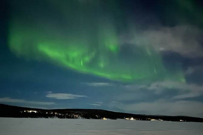 Northern Light snowmobile tour in Kiruna 7:30 pm - Stop 2: Jukkasjärvi Church and That Famous Altarpiece