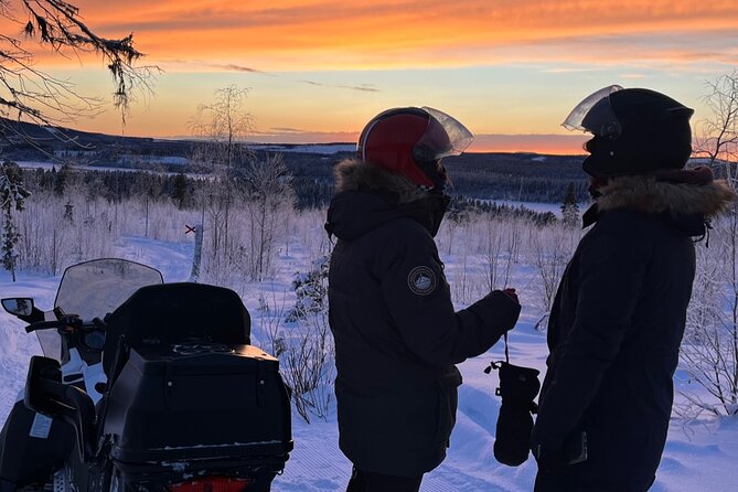 Private snowmobile day tours - The deep white forest ride and the “candelabra” tree effect