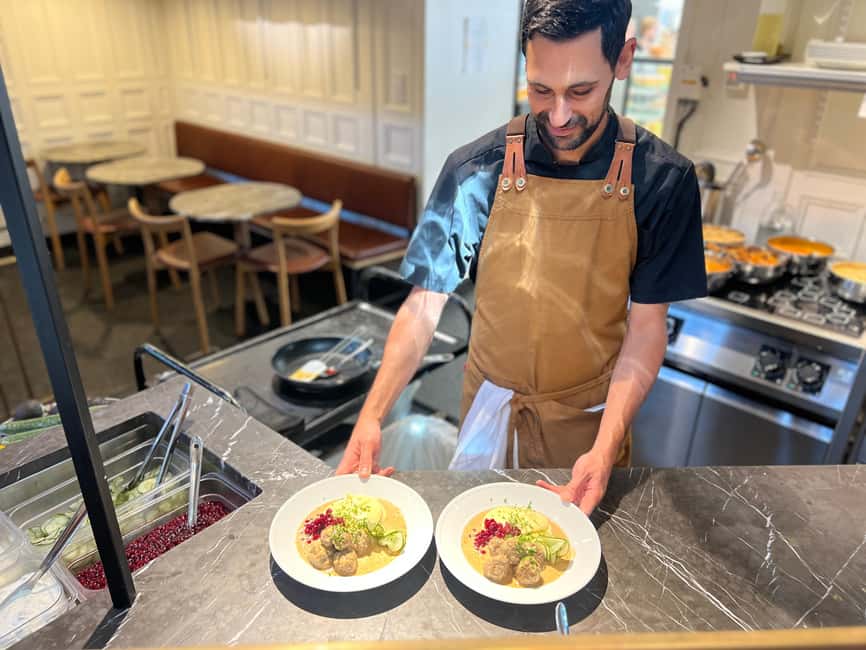 Secret Walking Food Tour Stockholm Old Town - Your First Bites: A Popular Food Cart and Swedish Comfort Starts