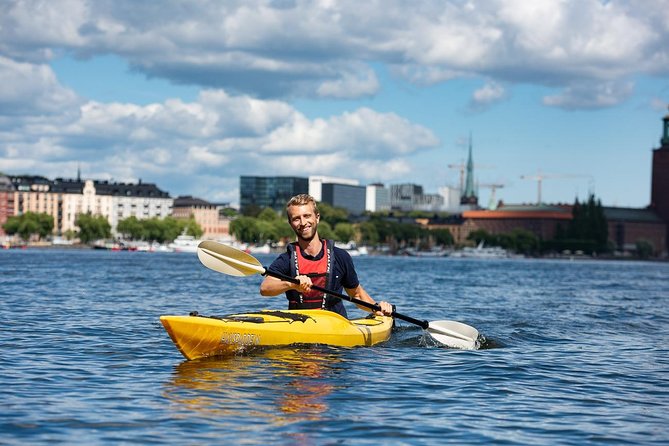 Self-Guided Kayak Adventure In Central Stockholm (Two-man kayak) - Getting Set Up at Långholmen Kajak Uthyrning