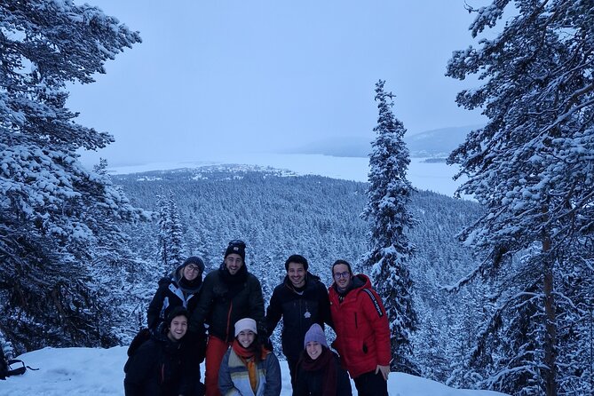 Snowshoe up a Mountain - Kiruna’s Winter Light Makes the Snowshoeing Worth It