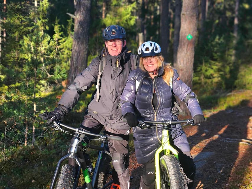 Stockholm: Fat Bike Forest Adventure with Lunch and Sauna - Entering the forest from Kallhäll, without wasting your day