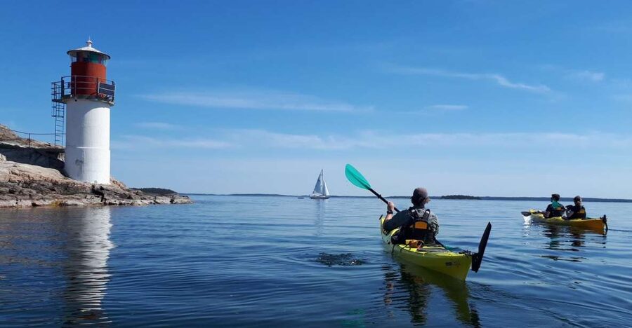 Stockholm: Full-Day Archipelago Kayaking Adventure - Entering the Stockholm Archipelago from central Stockholm, not some random pier